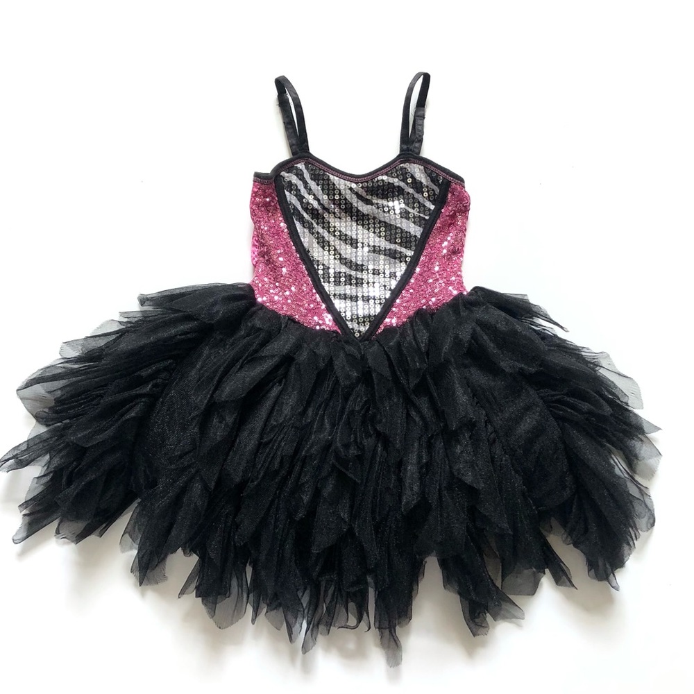 Ooh! La, La! Couture Black Pink Sequin Dress 5